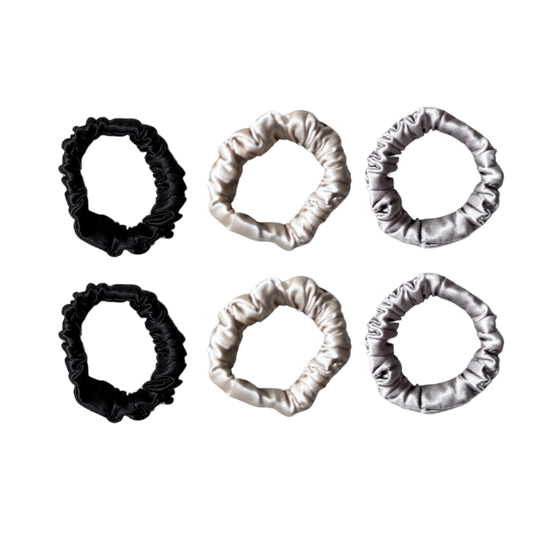 Extra Small Silk Hair Ties