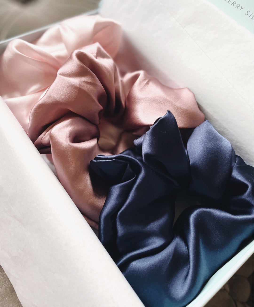 Silk Hair Scrunchie Gift Set | Statement Silk Scrunchies for Hair