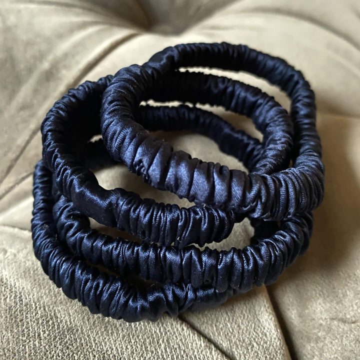 Mini Pure Silk Hair Scrunchies for Bridesmaid Gifts