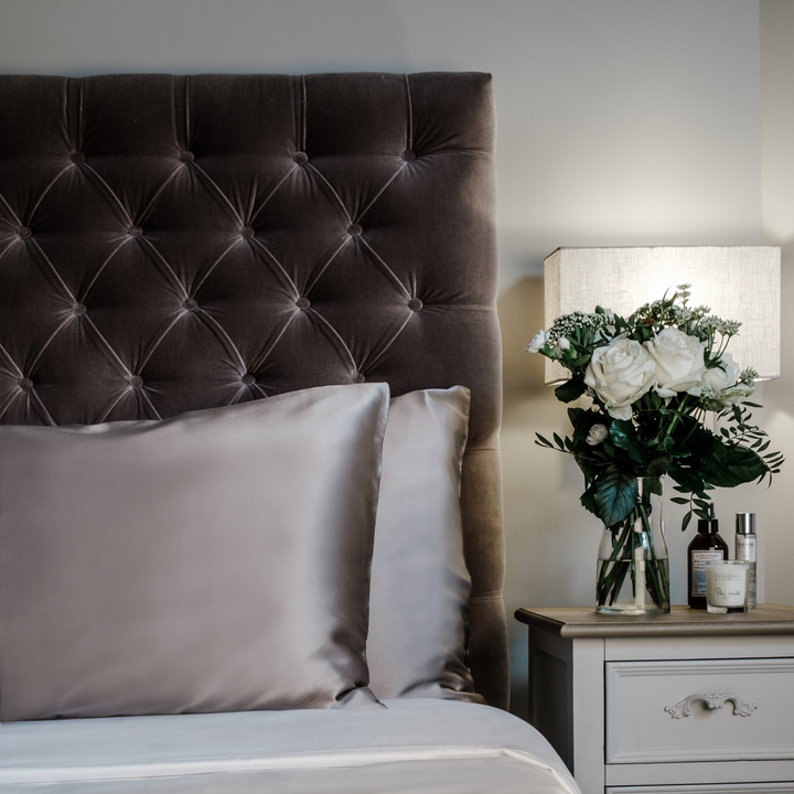 Oyster Colour Silk Pillowcase