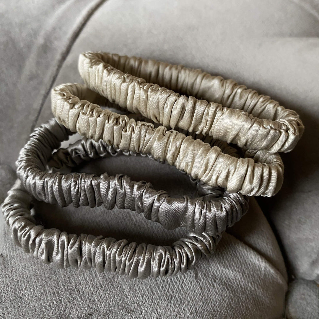 Mini Pure Silk Hair Scrunchies
