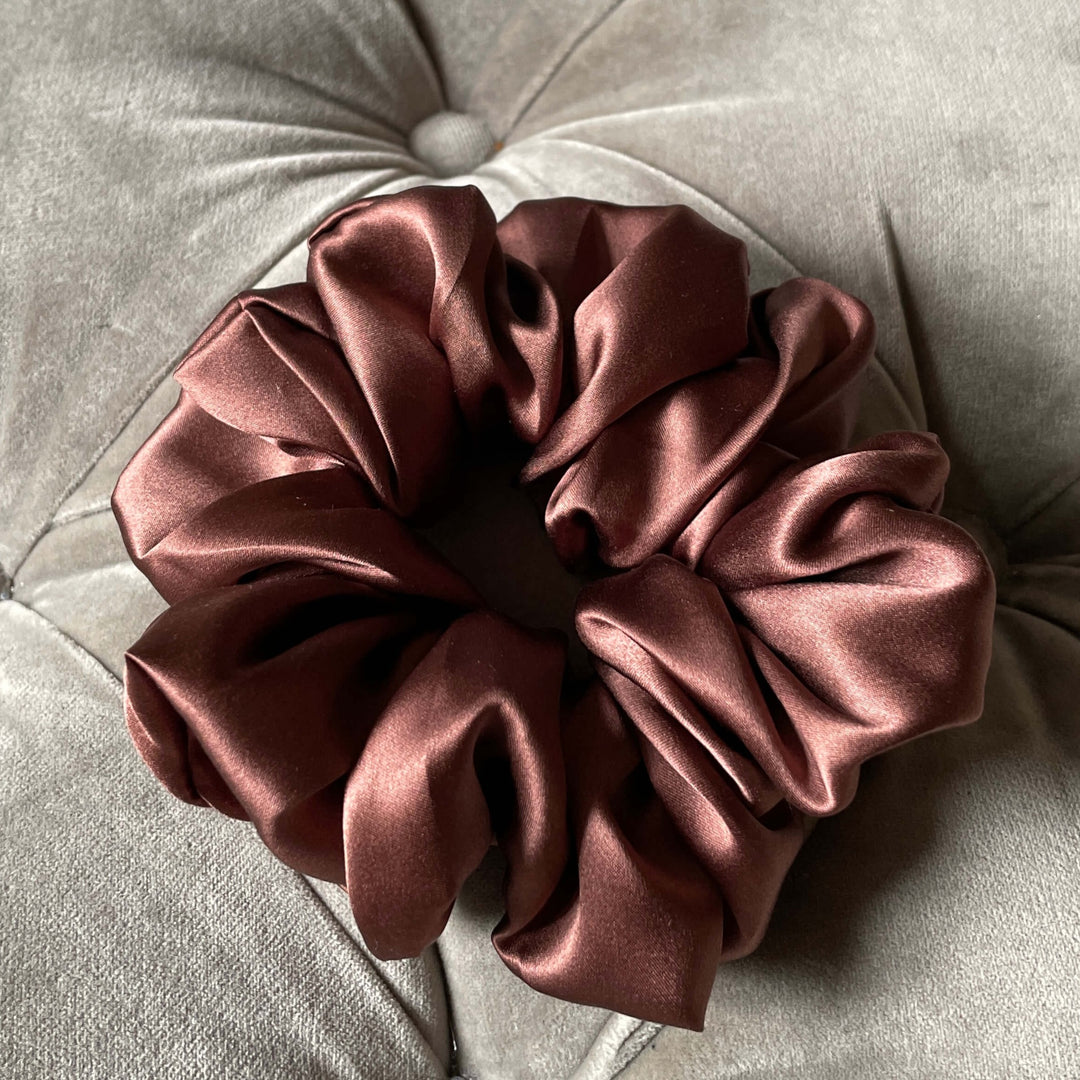 Chocolate Brown Large Scrunchie