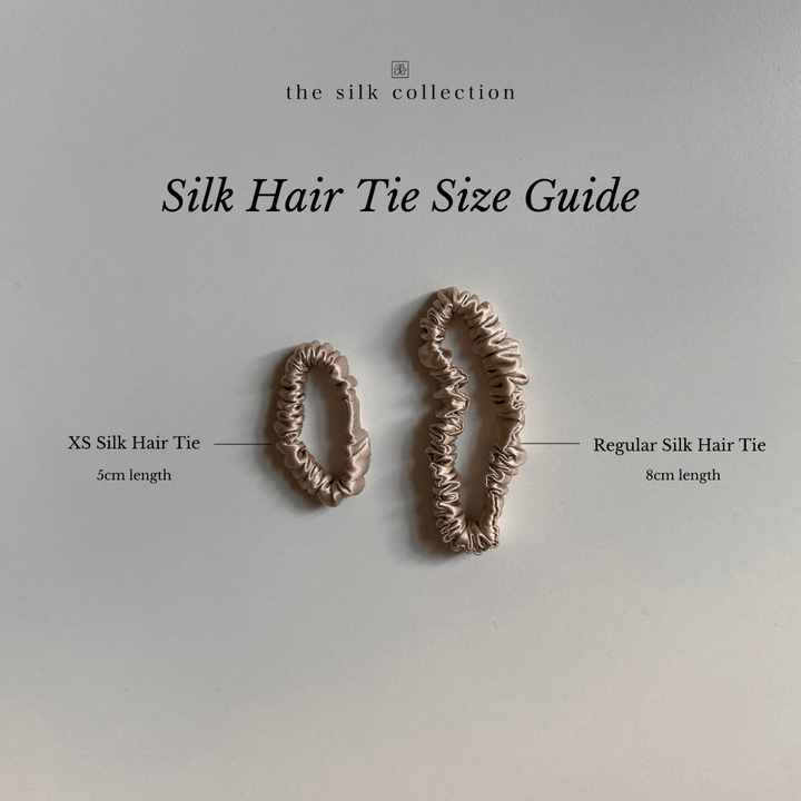 Silk hair tie size guide