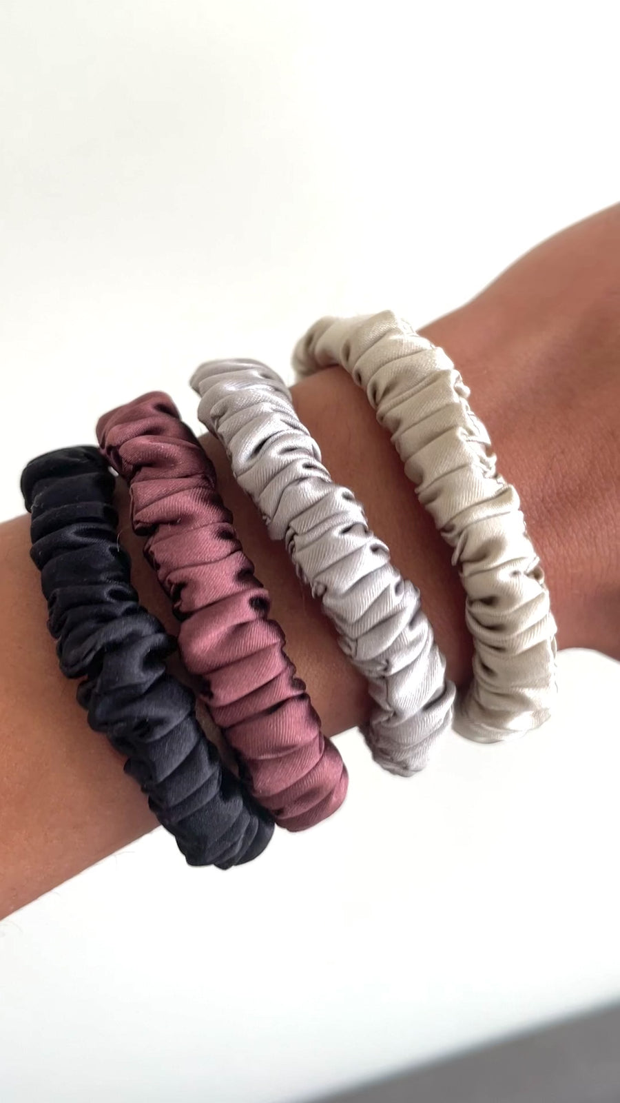 Silk Hair Ties Silk Hair Bands Silk Hair Bobbles & Silk Hair Tie