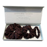 Silk scrunchie starter set in Espresso: statement scrunchie, classic scrunchie and hair tie in gift box