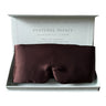 Ultimate silk sleep mask in Espresso in its gift box