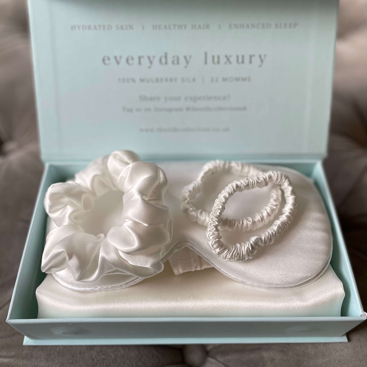 Bride to be silk pillowcase gift box 