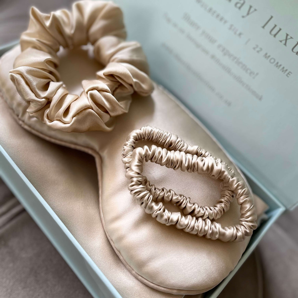 Luxury champagne bridal gift set